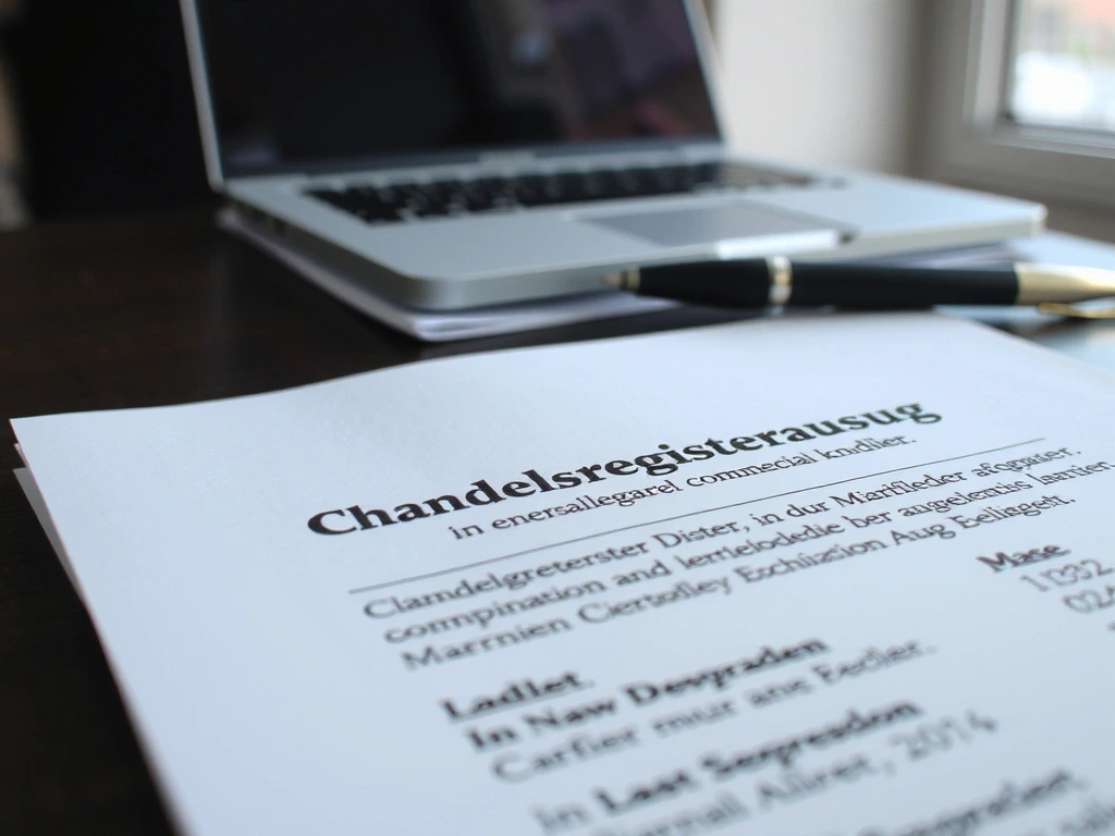 German commercial register document
